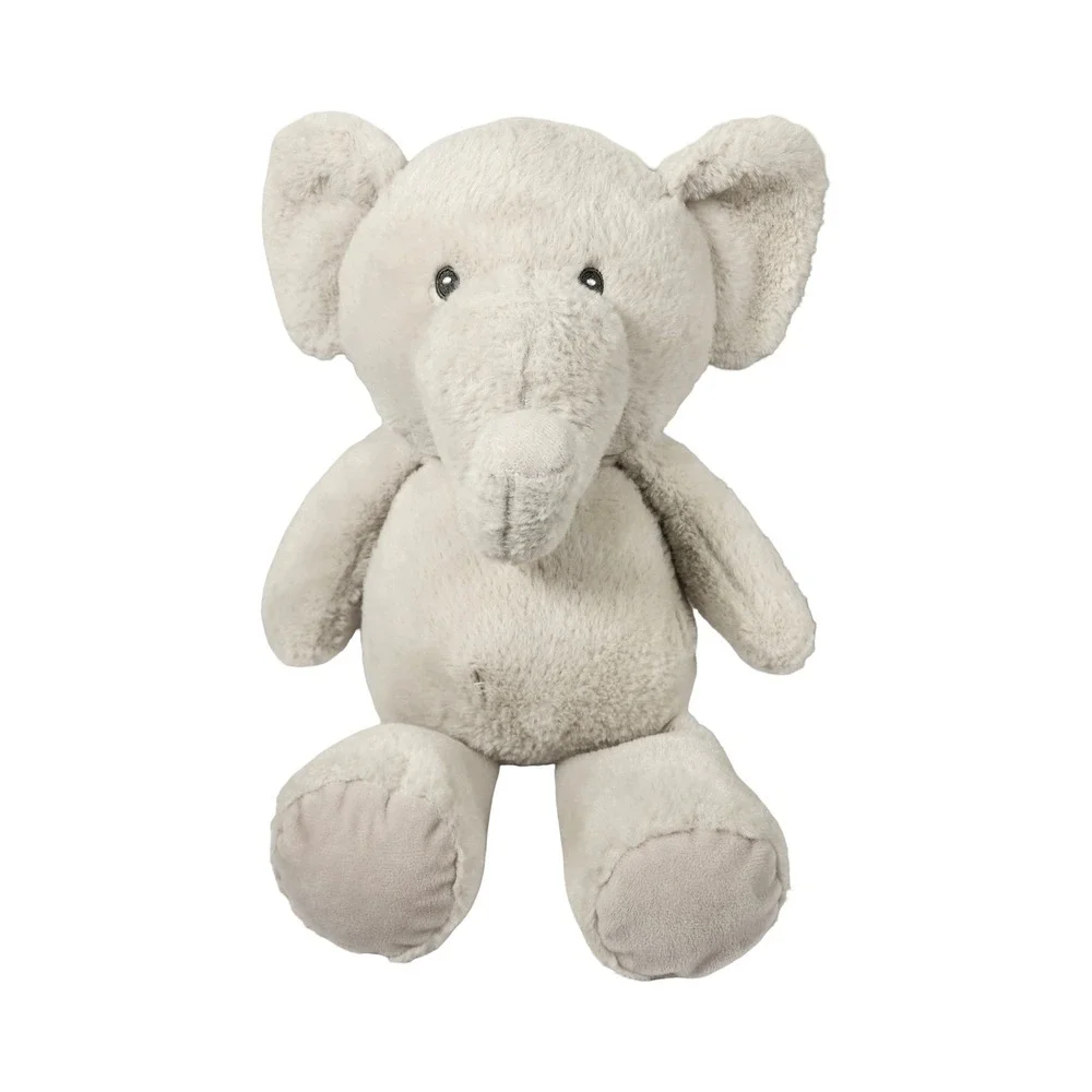 K Luxe Baby Kelly Toy Gray‎ Elephant Plush Lovey Rattle Stuffed Nursery